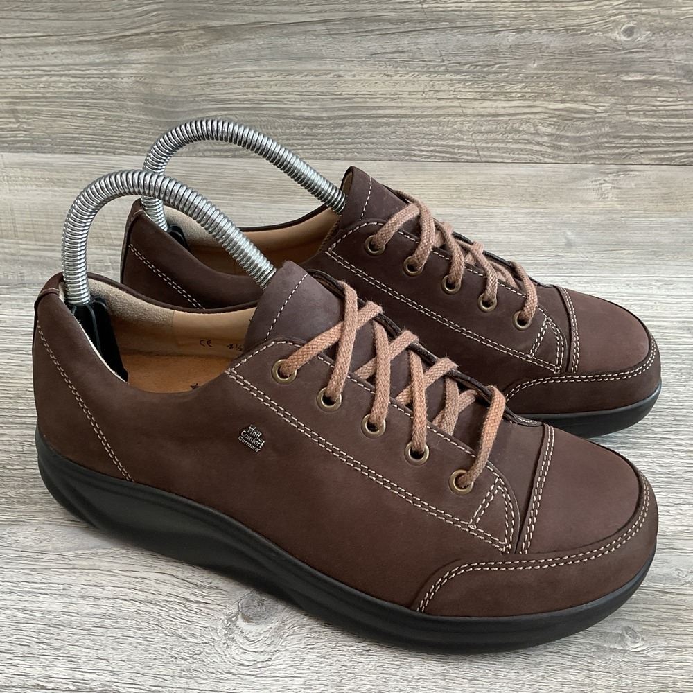 Finn Comfort Ikebukuro Shoes Women's Size 7 US Brown Leather Oxford Sneakers